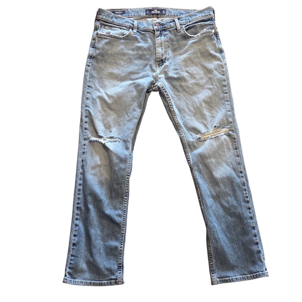 Hollister Men's Distressed Slim Straight Jeans - W34 L30